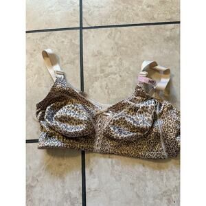 NWT Bali Cheetah Print Bra no underwire size 36D